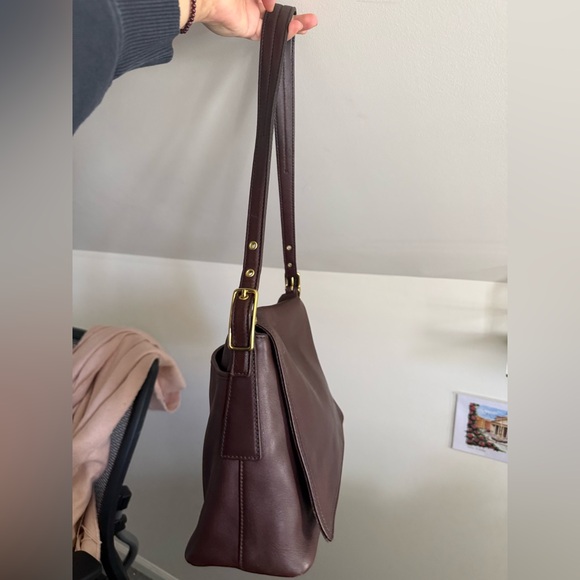 HOLD Coach Vintage Legacy West Shoulder Flap Bag 2001 Mahogany 9828 Costa Rica - Picture 16 of 16